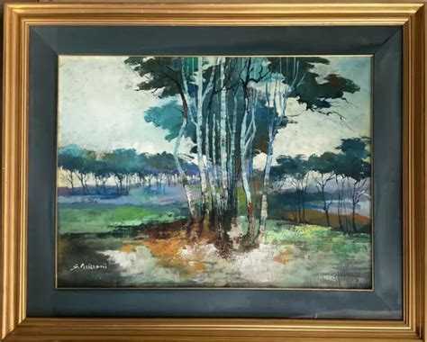 DIPINTO OLIO SU Tela 1980 Firmato EUR 90,00 